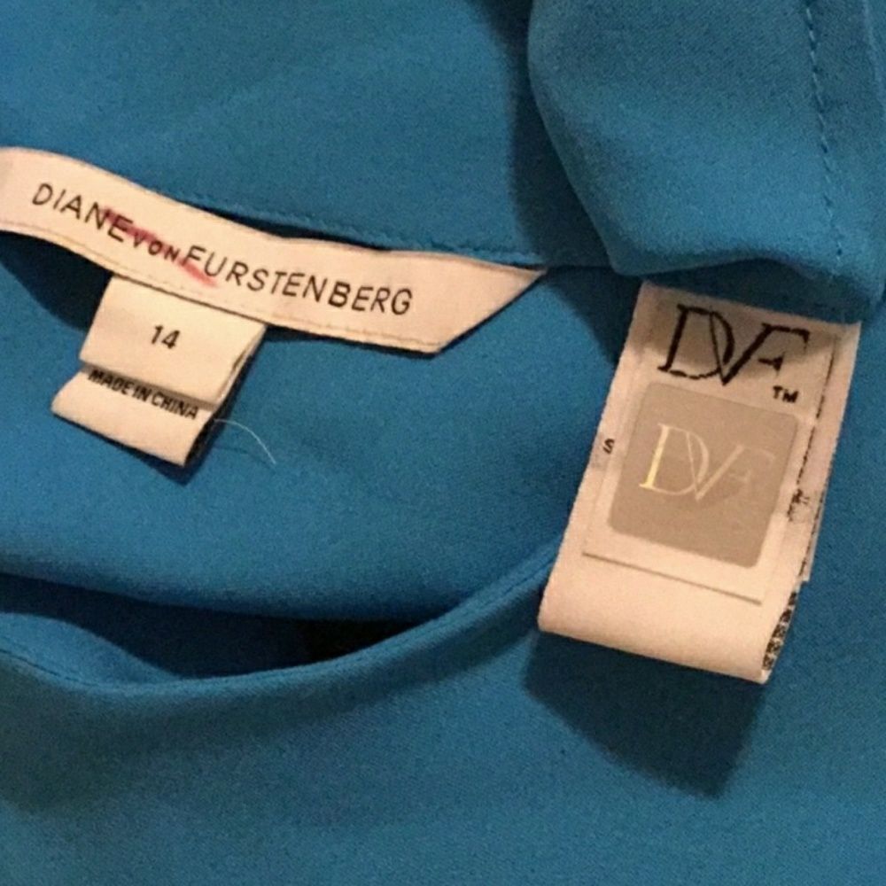 DV Furstenberg Maggi Short-Sleeve Silk Buttom-Back - Picture 5 of 8